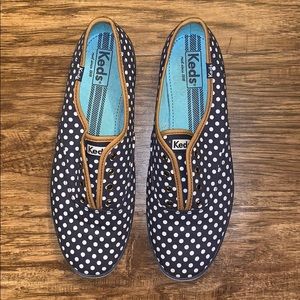 Keds Navy with White Polka Dots